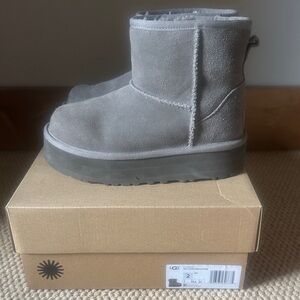 UGG Charcoal Platform Boots